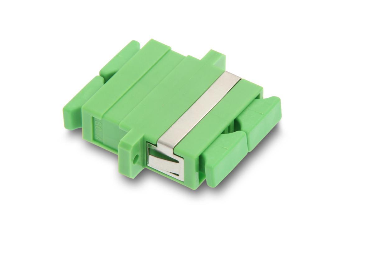 Valokuituadapteri OS2 Eurolan - ADAPTERI EUROLAN SC-SM DUPLEX OS2 VIHREÄ APC