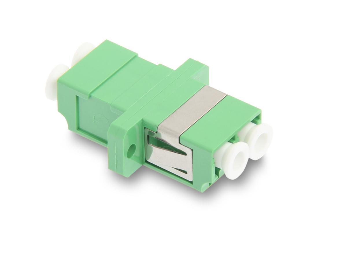 Valokuituadapteri OS2 Eurolan - ADAPTERI EUROLAN LC-SM DUPLEX OS2 VIHREÄ APC