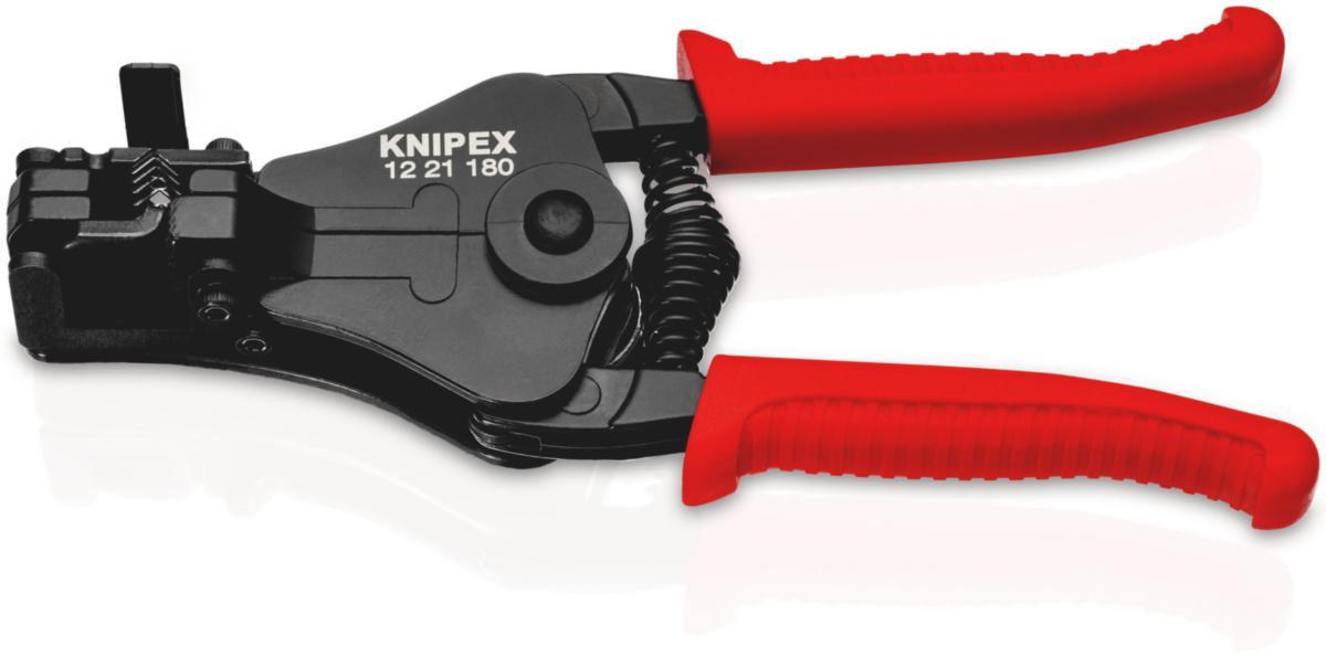 Kuorintapihdit Knipex 1221 muototerillä - AUTOM.KUORIJA 0.5-6.0MM KNIPEX 1221180