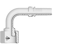 Hydrauliikkaliitin Dunlop Hiflex 90ast sisäkierre ORFS