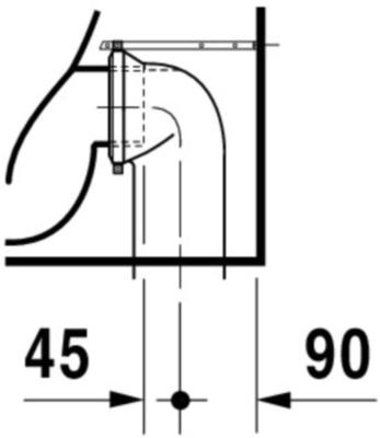 SEINÄ-WC D-CODE (BTW) 21150900002 DURAVIT 355X560