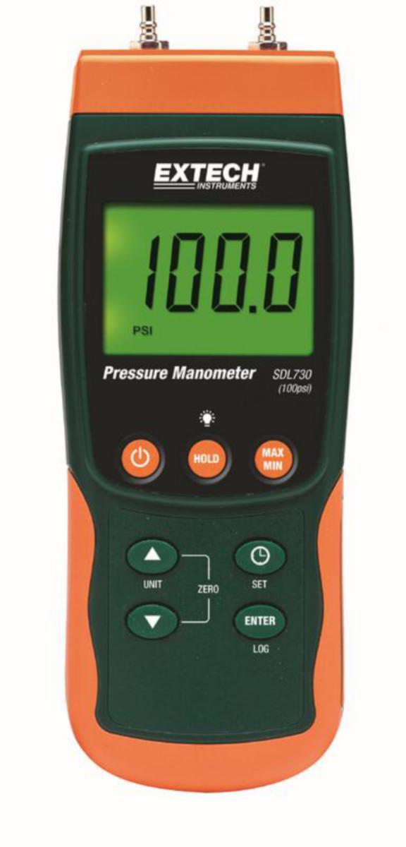 Manometri/dataloggeri SDL730 Extech - DATALOGGERI EXTECH MANOMETRI .101.5psi (7000mbar)