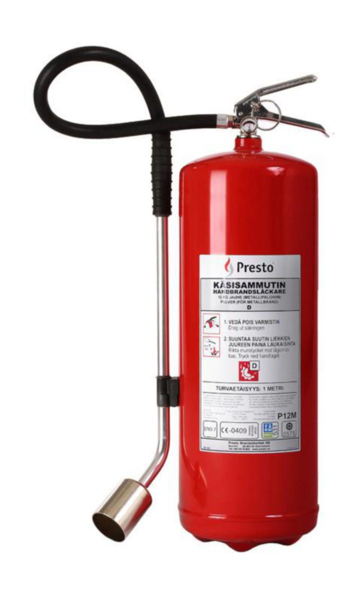 Metallipalosammutin Presto - SAMMUTIN PRESTO 12 KG P12M D METALLIPALOSAMMUTIN