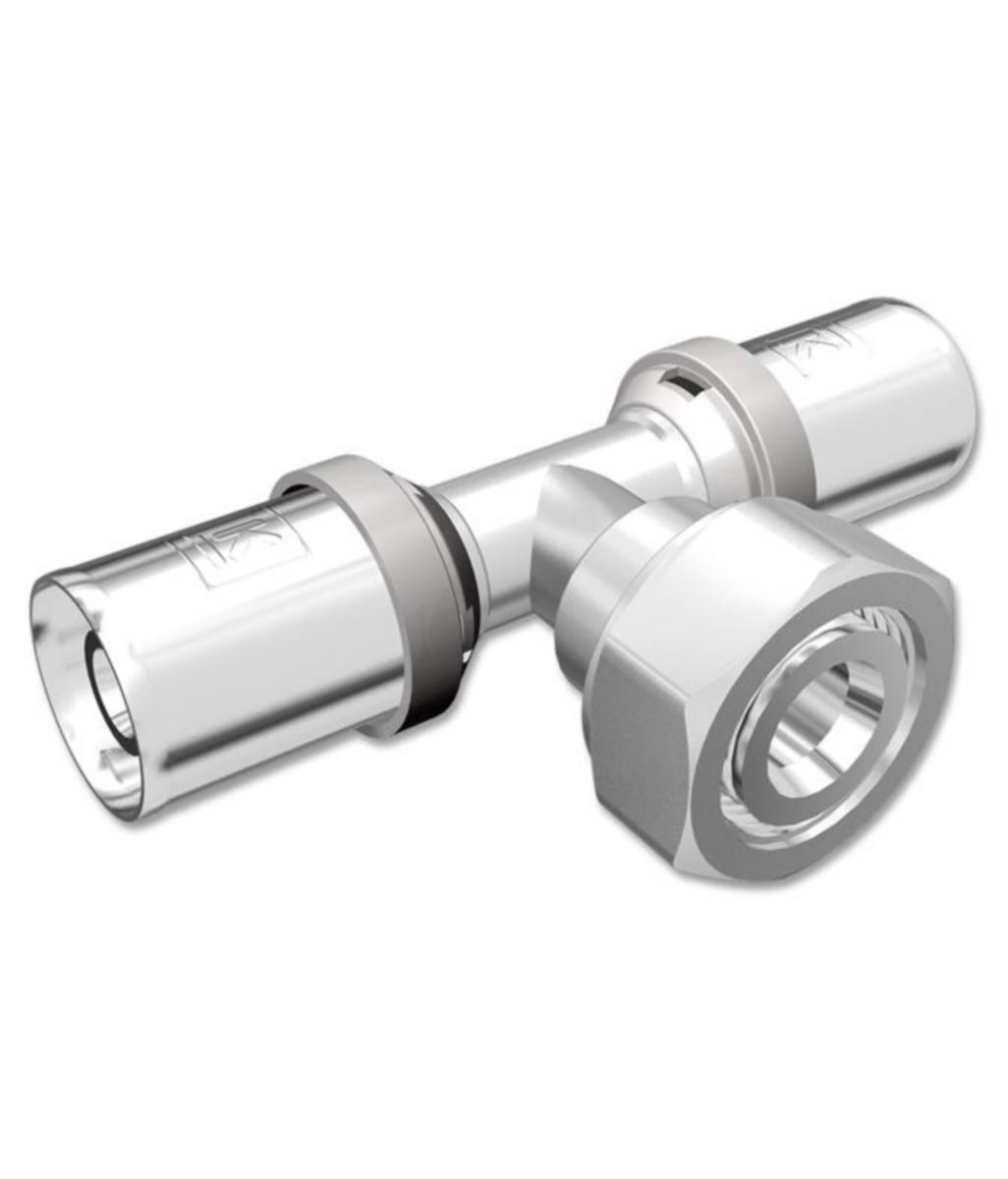 T-haara LK PressPex yhdistäjämutterilla - PURISTUS T-HAARA MUHVI-KIERRE AX25-¾" EUROCONE-AX20 LK