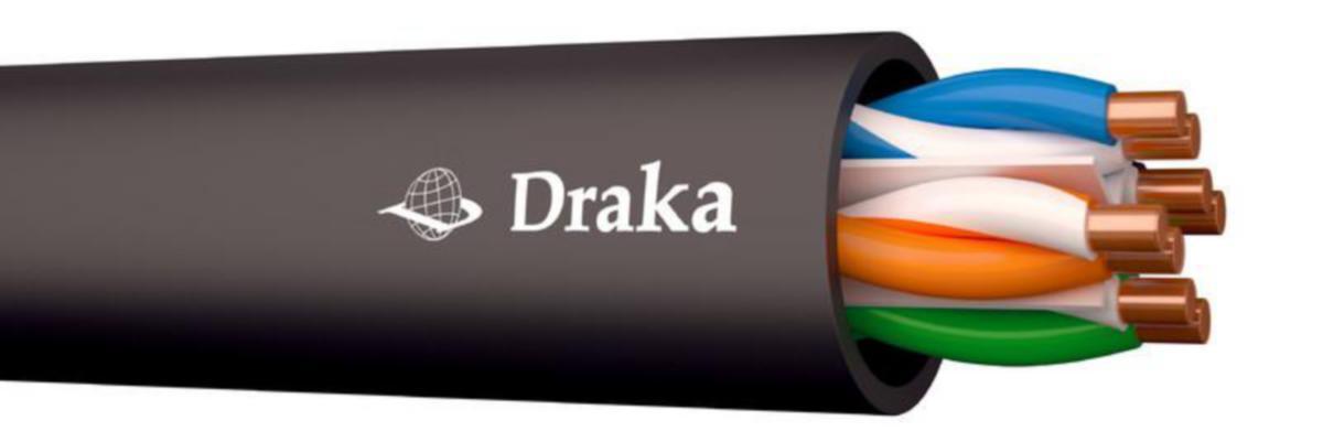 Tietoverkkokaapeli Draka Cat6 Supercat - TIETOVERKKOKAAPELI-CAT6 SUPERCAT 6 U/UTP 4P CAT.6