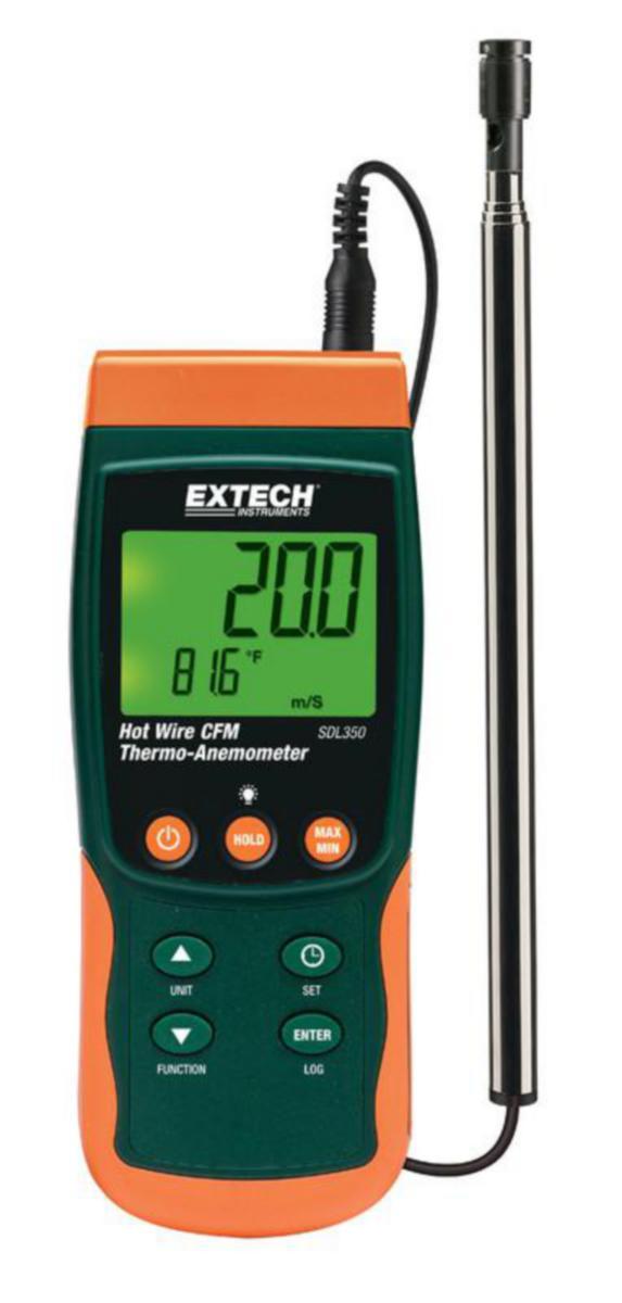 Kuumalanka-anemometri SDL350 Extech - DATALOGGERI EXTECH KUUMALANKA-ANEMOMETRI