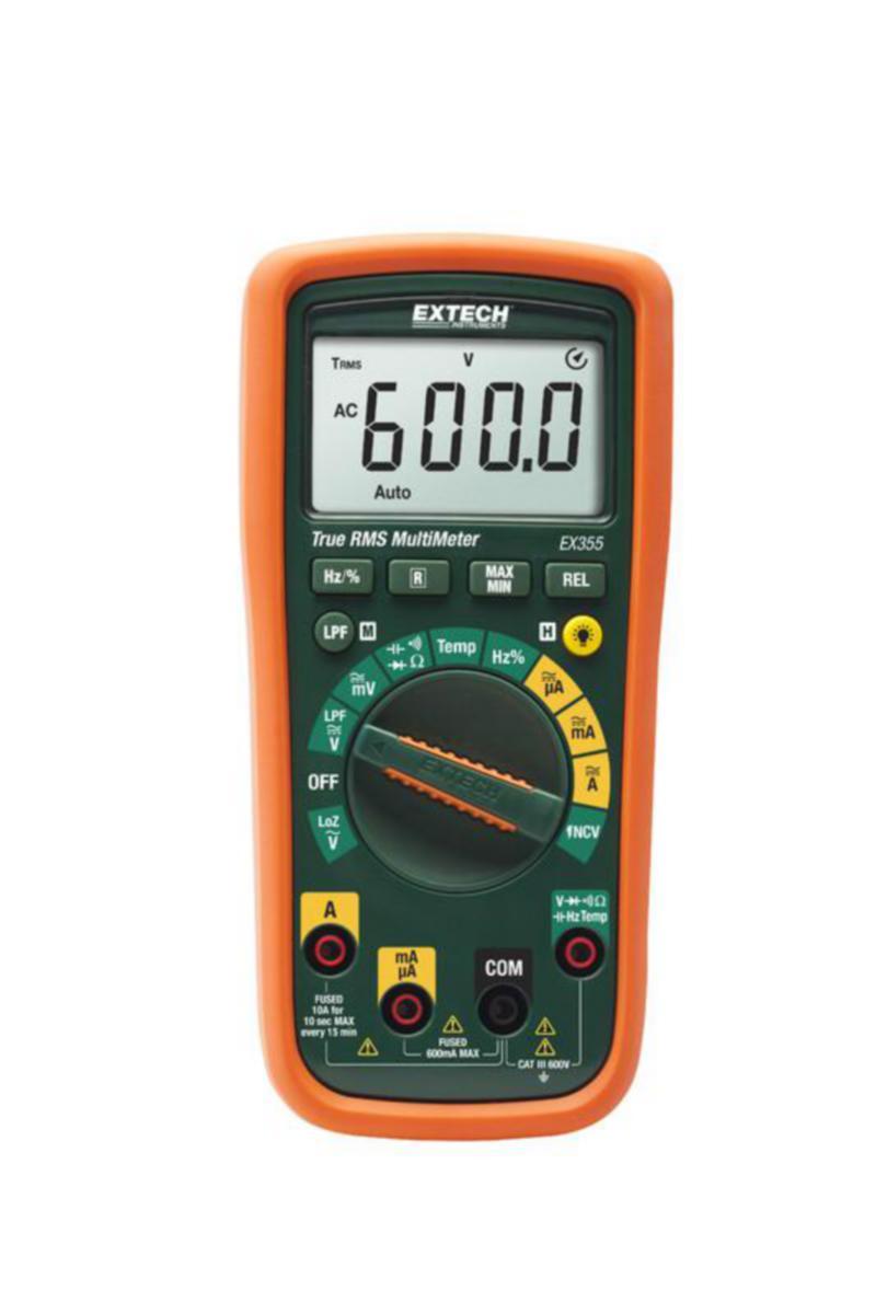 Yleismittari digitaallinen EX355 Extech - YLEISMITTARI DIGITAAL EXTECH TRMS NCV 12-TOIMINTOA