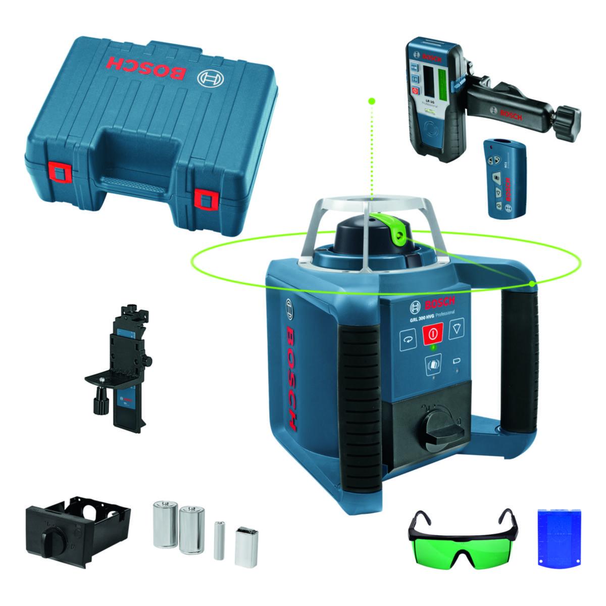 Pyörivä laseri Bosch GRL 300 HVG - PYÖRIVÄ LASER BOSCH GRL 300 HVG SET