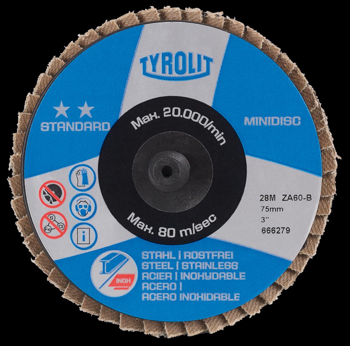 Lamellipyörö Tyrolit Cuick Change Standard** - LAMELLIPYÖRÖ Q-CHANGE TYROLIT STANDARD 50MM ZA40