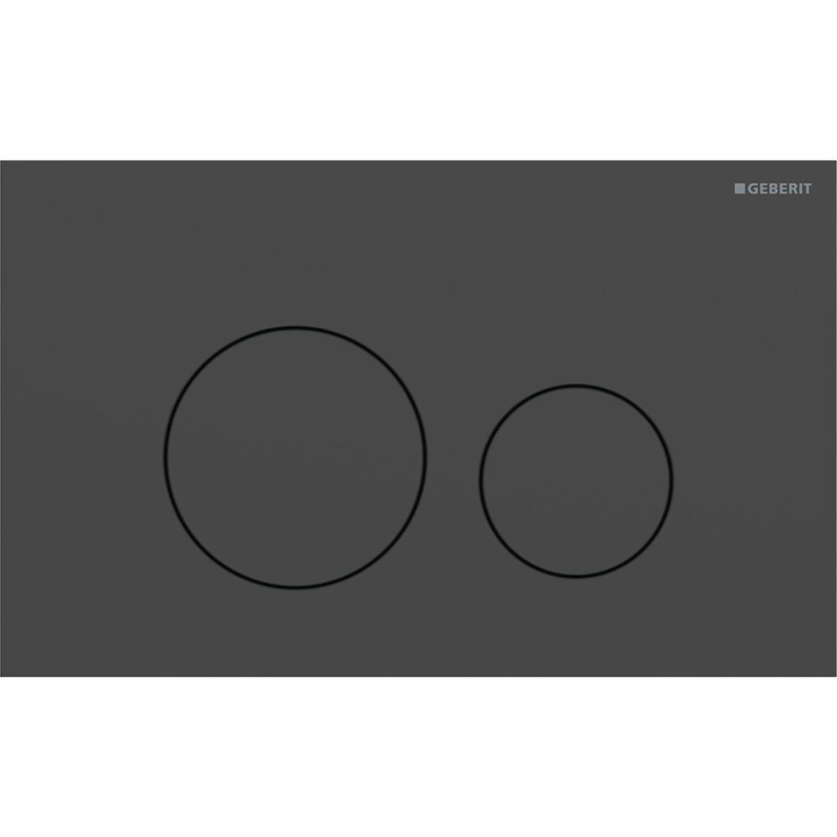 Huuhtelupainike Geberit Sigma 40 Round - HUUHTELUPAINIKE SIGMA40 DUOFIX 2-H MUSTA MATTA