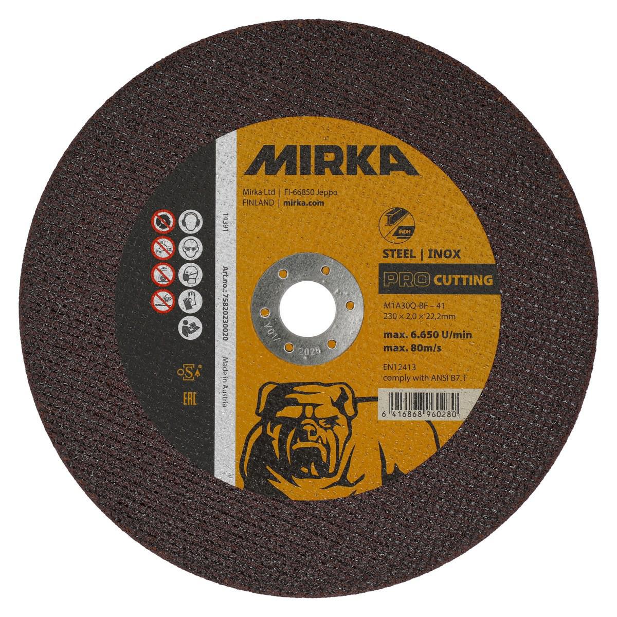 Katkaisulaikka Mirka M1A30Q-BF I/S - KATKAISULAIKKA 230X2,0X22,2MM MIRKA PRO M1A30Q-BF I/S