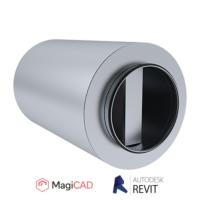 Äänenvaimennin pyöreä NRFB