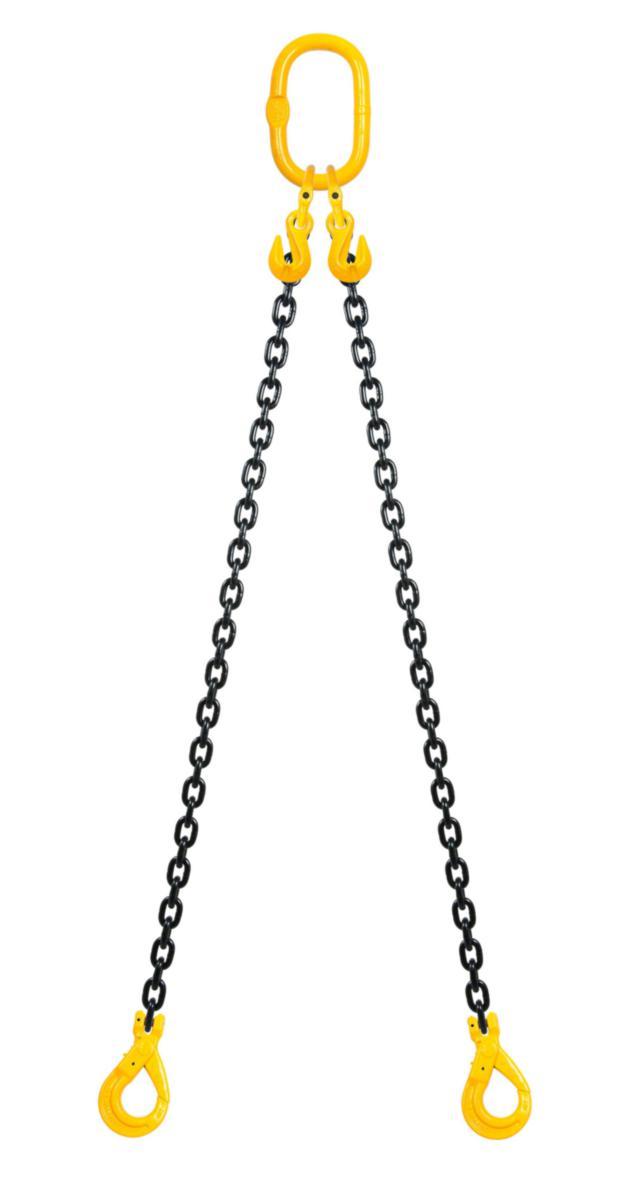 Nostoketjuyhdistelmä Haklift 2-H, varmuuskoukuilla ja lyhennyskoukuilla - NOSTOKETJUYHD. 8MM 2-H 2,8T 3M HAKLIFT NKV08203L VK+LK 8LK