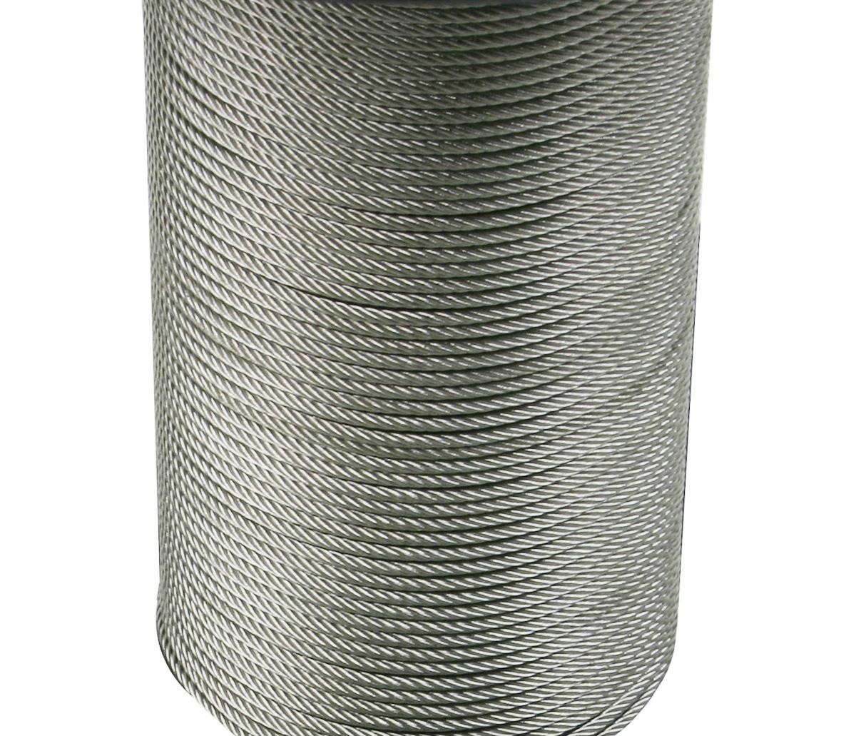 Teräsköysi Haklift haponkestävä AISI 316 - TERÄSKÖYSI HST 5MM KELA 100M AISI 316