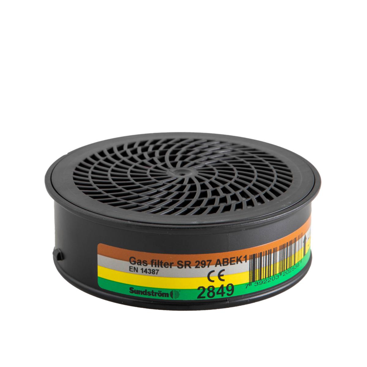 Kaasusuodatin Sundström koko- ja puolinaamareihin - KAASUSUODATIN ABEK 1 SUNDSTRÖM SR 297