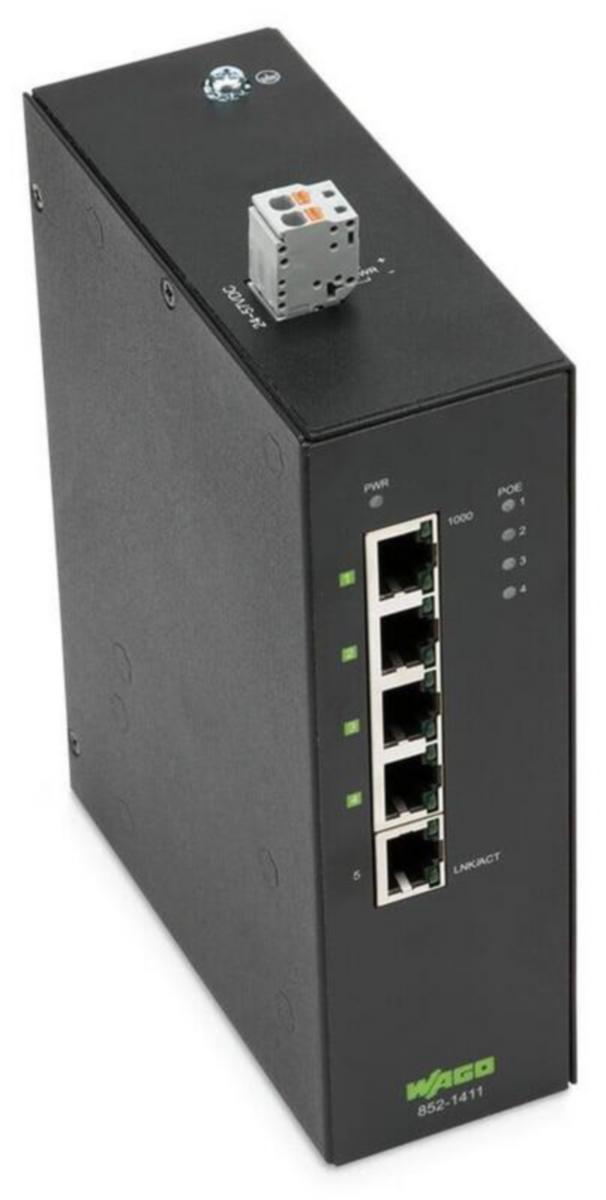 Ethernet kytkin Wago - ETHERNET KYTKIN WAGO POE, 5-PORTTINEN