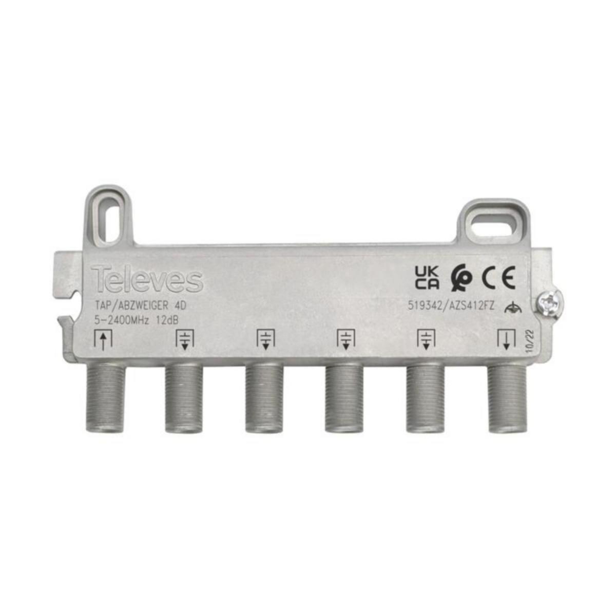 Haaroitin Televes 5-2400 MHz - HAAROITIN TELEVES 5-2400MHZ 12,5/3,6DB DC OUT/IN