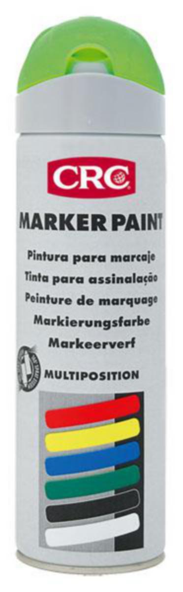 Merkkausvärispray CRC Markerpaint - MERKKAUSMAALI VIHREÄ 500ML CRC FLUORISOIVA MARGRE