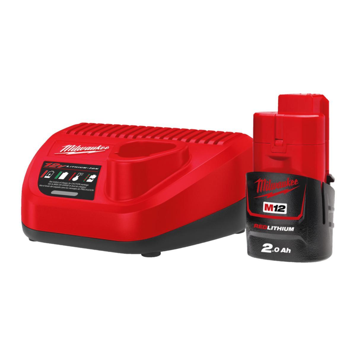 Akkupaketti Milwaukee M12 NRG-201 - AKKUSETTI MILWAUKEE M12 NRG-201