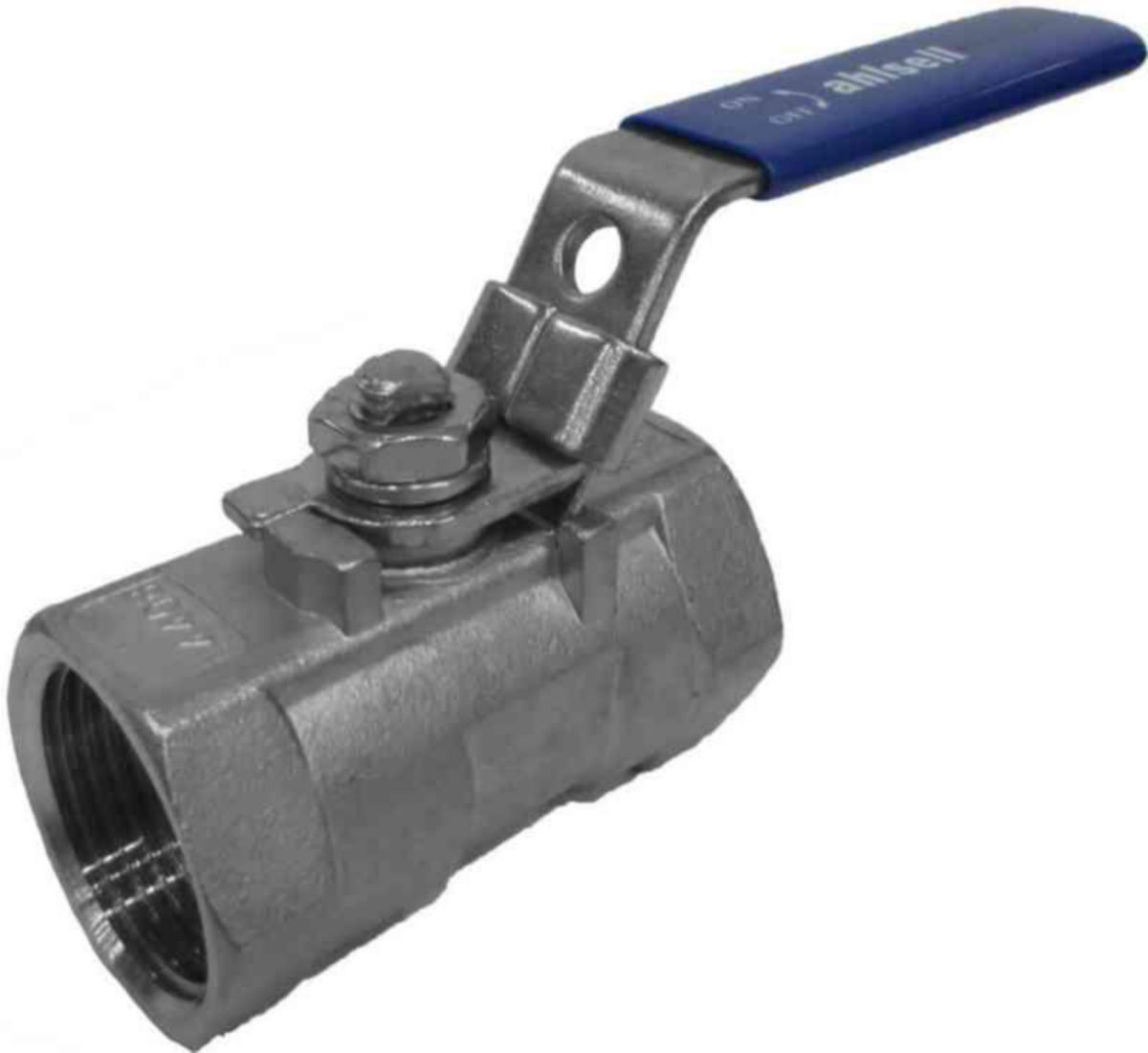 Palloventtiili 1-osainen HST sk/sk - PALLOVENTTIILI HST1-OS SK/SK 1/4" PN63 SUP.AUKKO PTFE