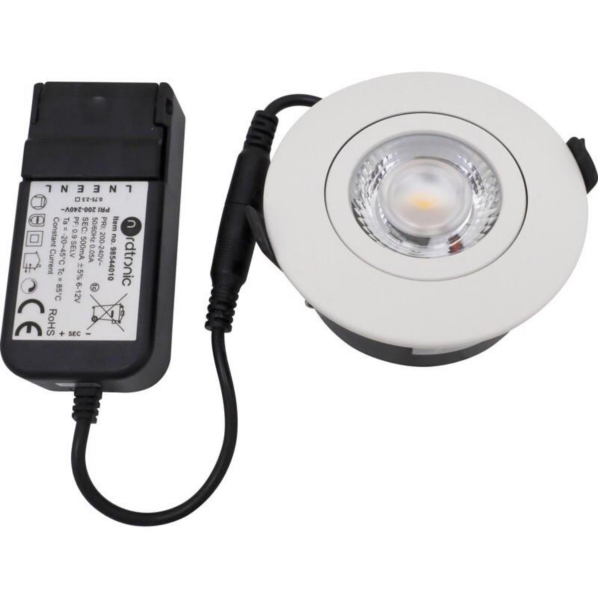 Alasvalo Nordtronic LP Flexible G2 6W - ALASVALO NORDTRONIC IP44 460LM 6W 3K WH R