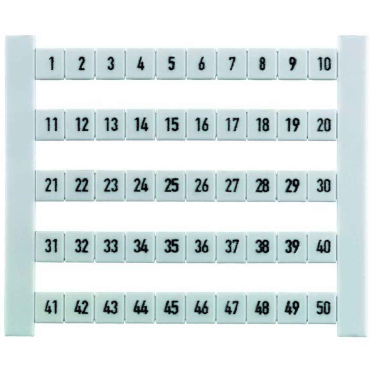 Merkintätarvike Weidmüller - RIVILIITINME 50MERK=1 KORT DEK 6 FW 51-100