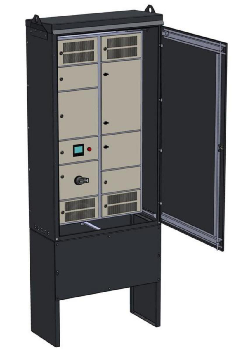 Latausjakokaappi UTU Ahma LJK, lähdöt 20A (VVSK) - LATAUSASEMAKESKUS AHMA LJK12212VX (80A/100A/125A)