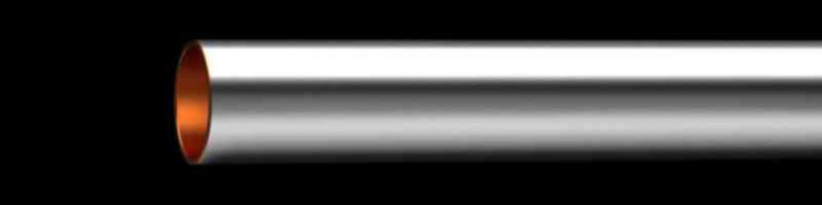 Kupariputki suora kromattu, puolikova, 2,0 m - KUPARIPUTKI 1/2-KOVA KROM L=2M 22.0X1.0