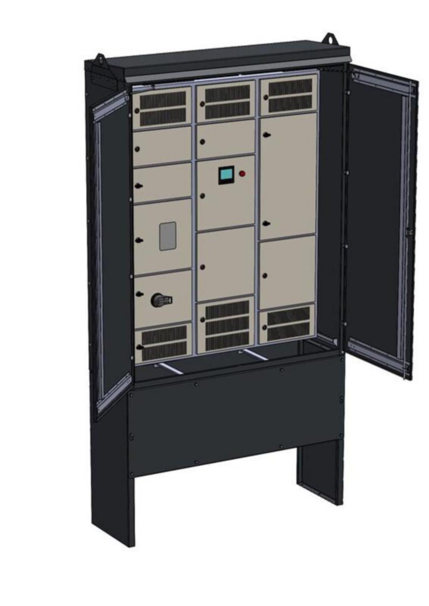 Latausjakokaappi UTU Ahma LJKM, lähdöt 20A (VVSK) - LATAUSASEMAKESKUS AHMA LJKM12212VX (80A/100A/125A)